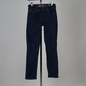 Eddie Bauer Fleece Lined Slightly Curvy & Straight Leg Jeans Size 0